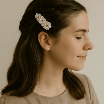 notre collection barrette cheveux fleur