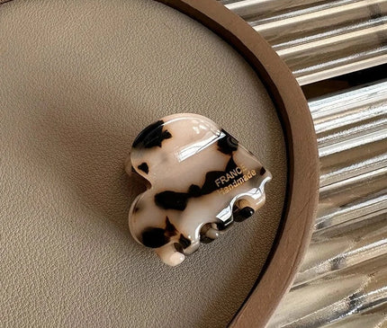3.5cm Small Hairclaw Acetate  Hair Crabs for Girls Cute Heart Shaped Hairclips Children Women Hair Accessories Tokyo