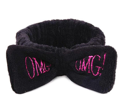 Bandeau Maquillage Doux et Élastique Noir