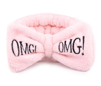 Bandeau Maquillage Doux et Élastique Rose poudre