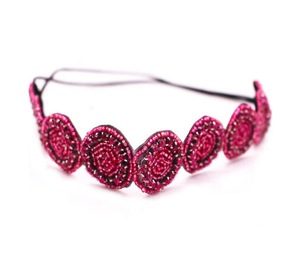 Accessoire Cheveux Artisanal Élégant Rose