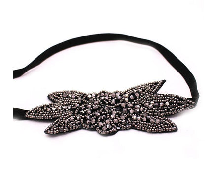Accessoire Cheveux Perles Noir