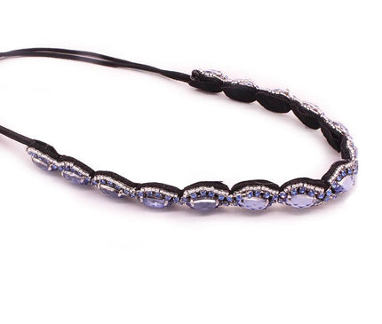Accessoire Tête Strass Bleu