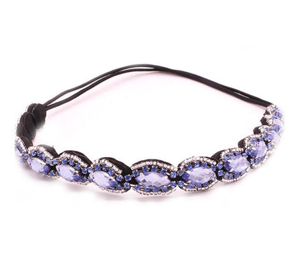 Accessoire Tête Strass Bleu