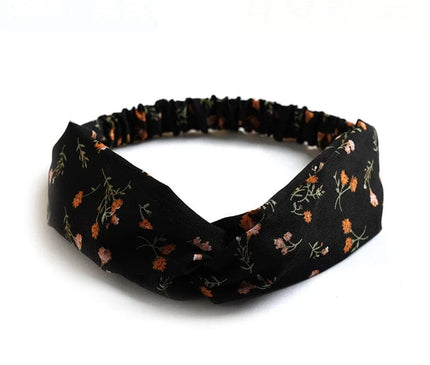 Accessoire Mode Tendance Noir Fleurs