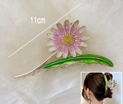 New Sweet Flower Durian Hair Claw Clip Ponytail Grab Hair Clips Shark Clip Woman Hairpins For Girl Hair Accessories Headdress S-10