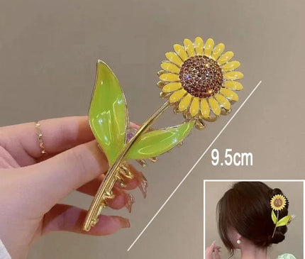 New Sweet Flower Durian Hair Claw Clip Ponytail Grab Hair Clips Shark Clip Woman Hairpins For Girl Hair Accessories Headdress S-7