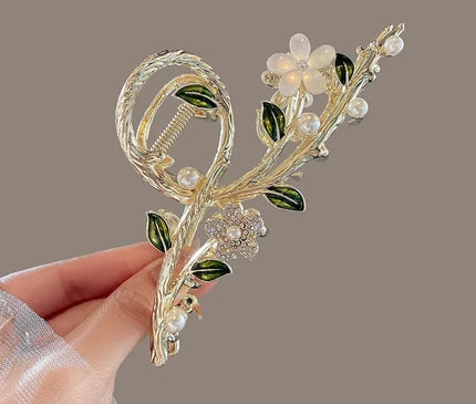 New Sweet Flower Durian Hair Claw Clip Ponytail Grab Hair Clips Shark Clip Woman Hairpins For Girl Hair Accessories Headdress S-22
