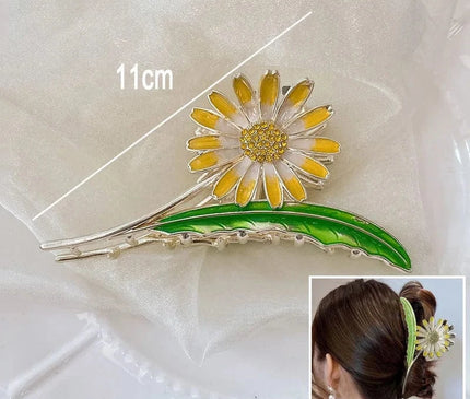 New Sweet Flower Durian Hair Claw Clip Ponytail Grab Hair Clips Shark Clip Woman Hairpins For Girl Hair Accessories Headdress S-11
