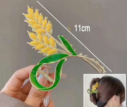 New Sweet Flower Durian Hair Claw Clip Ponytail Grab Hair Clips Shark Clip Woman Hairpins For Girl Hair Accessories Headdress S-8