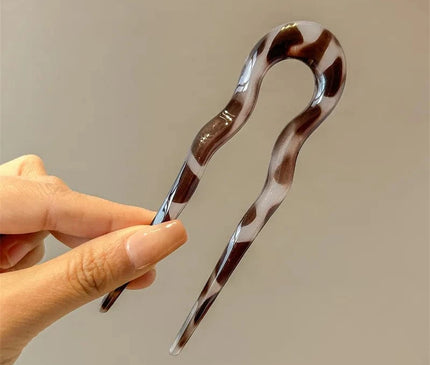 Accessoire Cheveux Élégant Leopard Gris