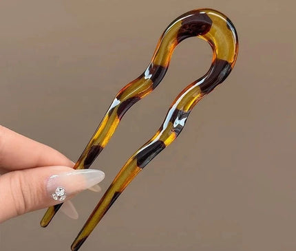 Accessoire Cheveux Élégant Leopard Marron
