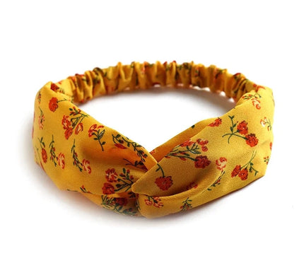 Accessoire Mode Tendance Jaune Fleurs