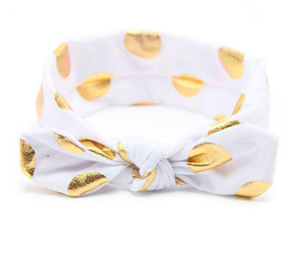 Bandeau Bébé Effet Noué Blanc