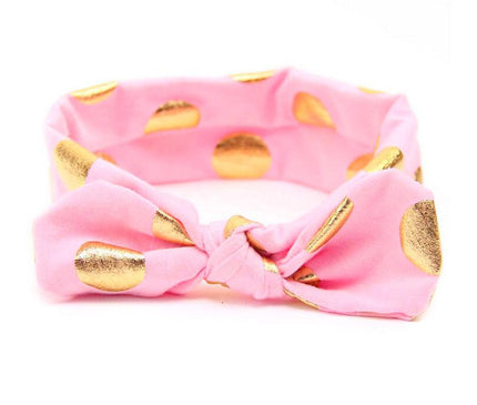 Bandeau Bébé Effet Noué Rose Clair