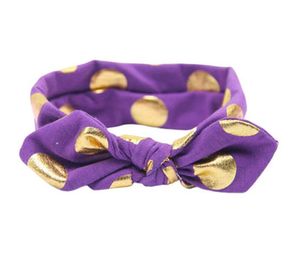 Bandeau Bébé Effet Noué Violet