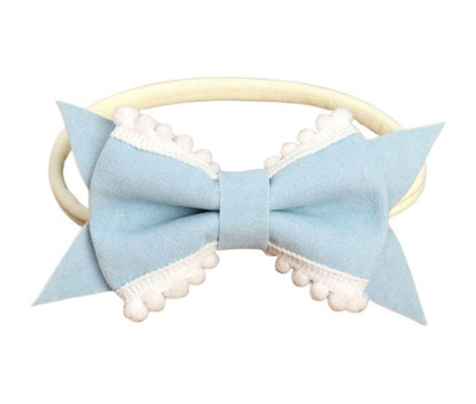 Bandeau Bébé Nœud Chic Bleu Ciel