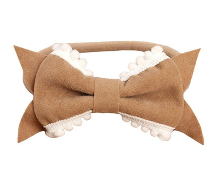 Bandeau Bébé Nœud Chic Moka