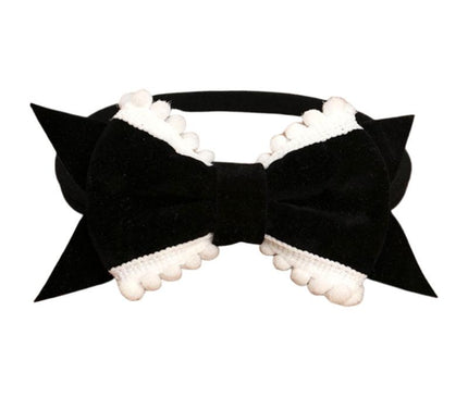 Bandeau Bébé Nœud Chic Noir