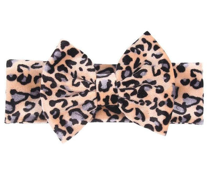 Bandeau Léopard Mode Bébé Leopard Gris