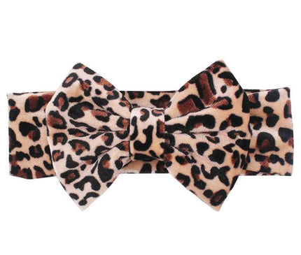 Bandeau Léopard Mode Bébé Leopard Marron
