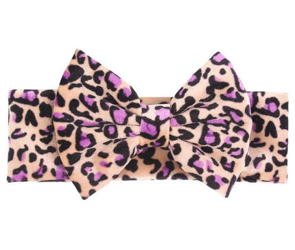 Bandeau Léopard Mode Bébé Leopard Violet