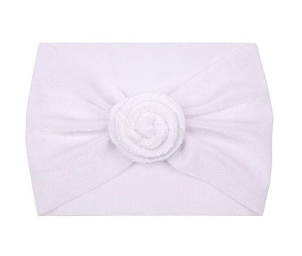 Bandeau Velours Bébé Fille Blanc