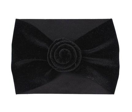 Bandeau Velours Bébé Fille Noir
