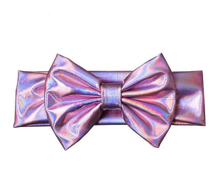 Bandeau Métallisé Bébé Rose nacre