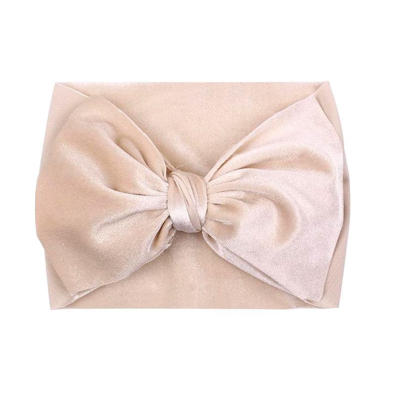 Joli Bandeau en Velours Beige
