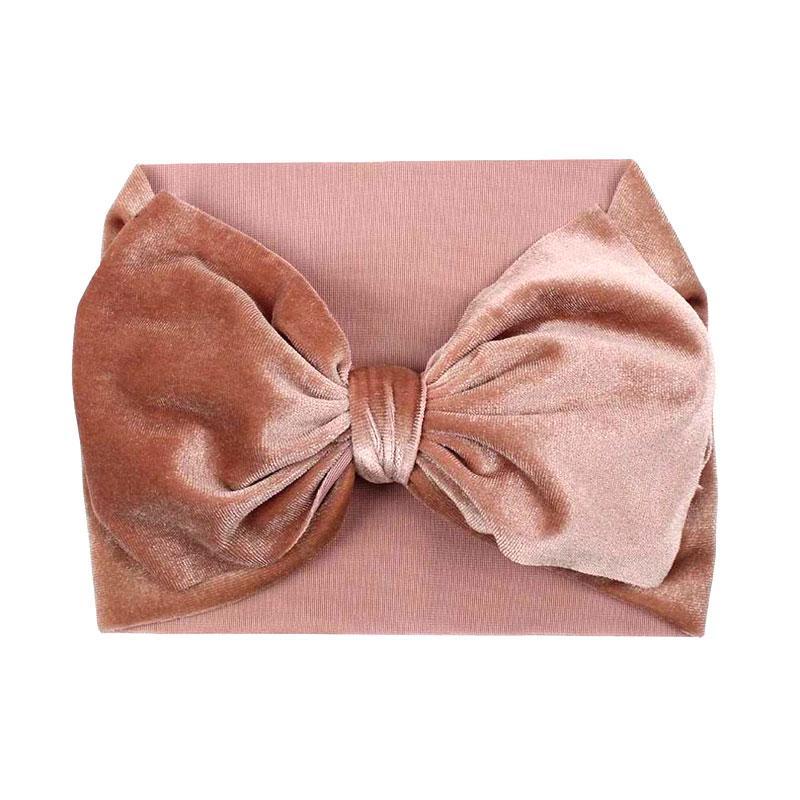 Joli Bandeau en Velours Bois de rose
