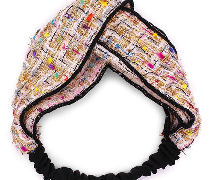 Bandeau Torsadé Bohème Chic Beige