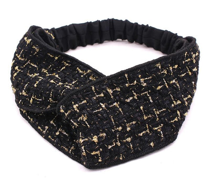 Bandeau Torsadé Bohème Chic Noir