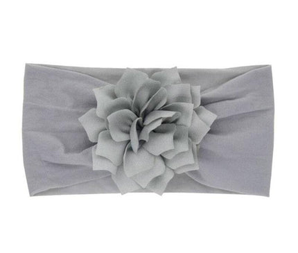 Bandeau Floral Bébé Gris Gris