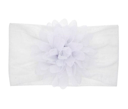 Bandeau Fleur Bébé Délicat Blanc