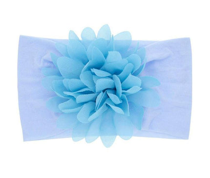 Bandeau Fleur Bébé Délicat Bleu ciel