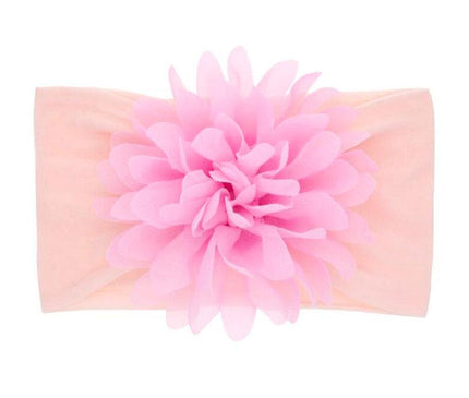 Bandeau Fleur Bébé Délicat Rose Poudre