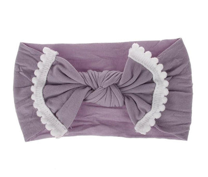 Bandeau Noué Bébé Élégant Gris