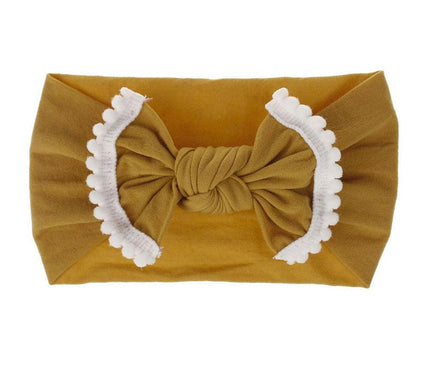 Bandeau Noué Bébé Élégant Ocre