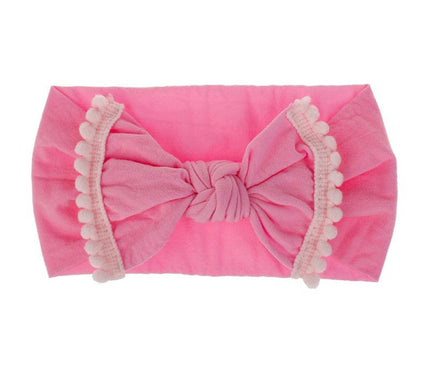 Bandeau Noué Bébé Élégant Rose Clair