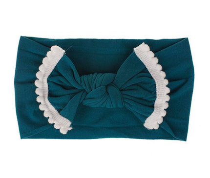 Bandeau Noué Bébé Élégant Bleu Canard