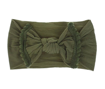Bandeau Raffiné Bébé Fille Vert Olive
