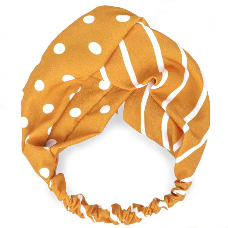 Bandeau Ayla Style Printanier Jaune moutarde