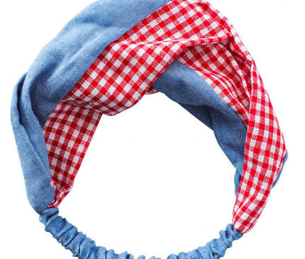 Bandeau Vichy Mode Française Rouge