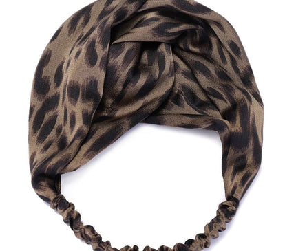 Bandeau Kaki Léopard Chic