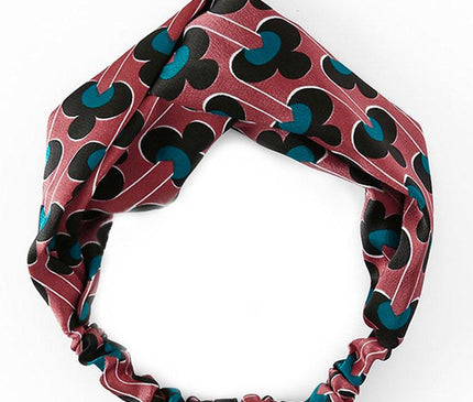 Bandeau Femme Imprimé Géométrique Brique
