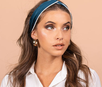 Bandeau Satin Élégant Femme