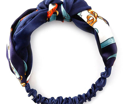 Bandeau Tendance Effet Noué Bleu