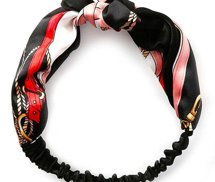 Bandeau Tendance Effet Noué Noir