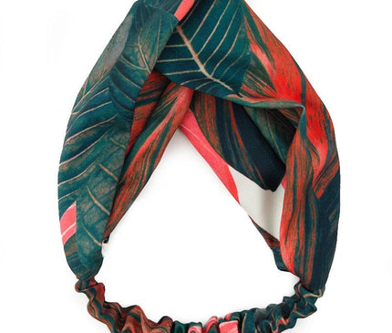Bandeau Torsadé Effet Satiné Brique